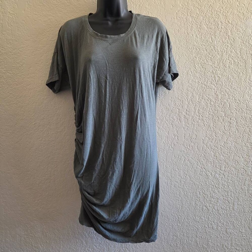 Sundry Ruched Mini Shirtdress - Picture 2 of 7